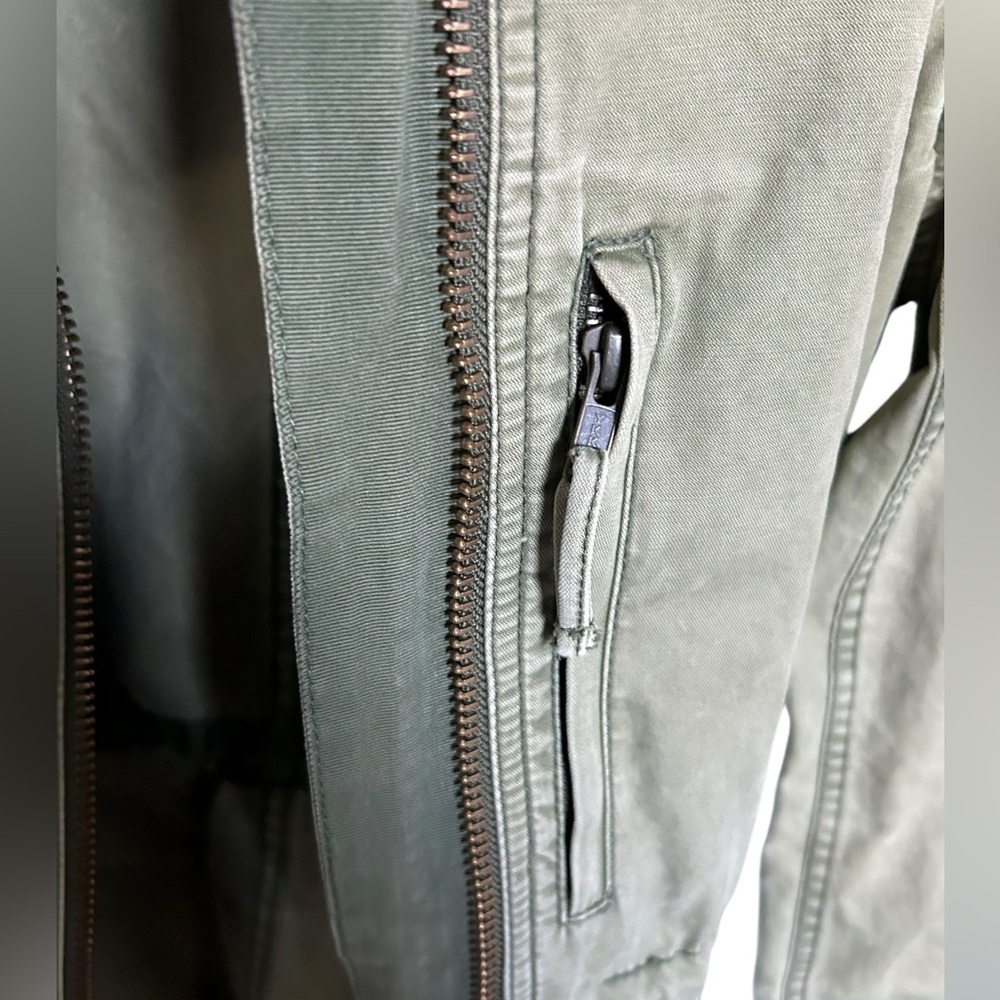 Madewell Women’s Small Military Cargo Utility Jacket Full Zip - Picture 12 of 14